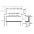 Bioethanol fireplace three sided